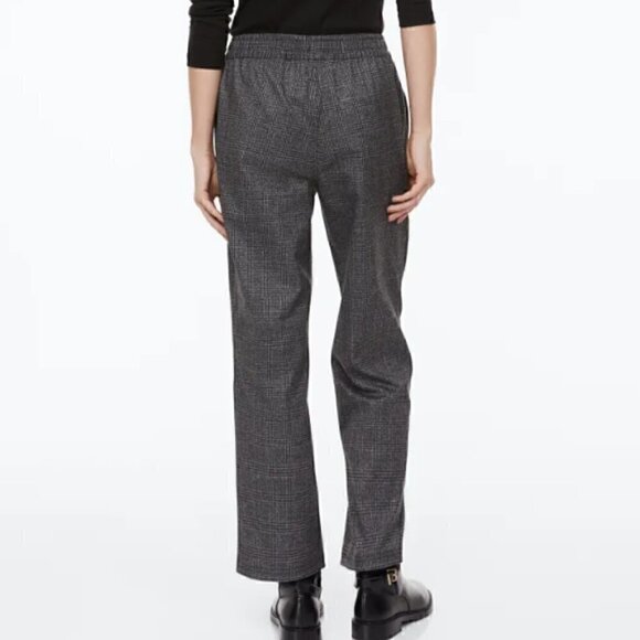 NWOT H&M ANKLE-LENGTH PANTS IN SIZE S GREY/CHECKED - Picture 2 of 4